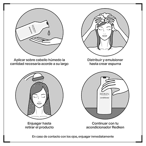 REDKEN- Shampoo All Soft |Shampoo hidratante para cabello seco y quebradizo | Proporciona hidratación profunda desde la raíz hasta la puntas |Formulado con Aceite de Argán| 300ml