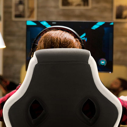 Vorago Silla Gamer Start The Game CGC301-WH, Reclinable, Soporta Brazos, Ruedas Giratorias, hasta 120kg, Forro en Tela, Color Blanco