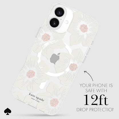 Kate Spade New York - Funda para iPhone 16 Plus, diseño de Flores
