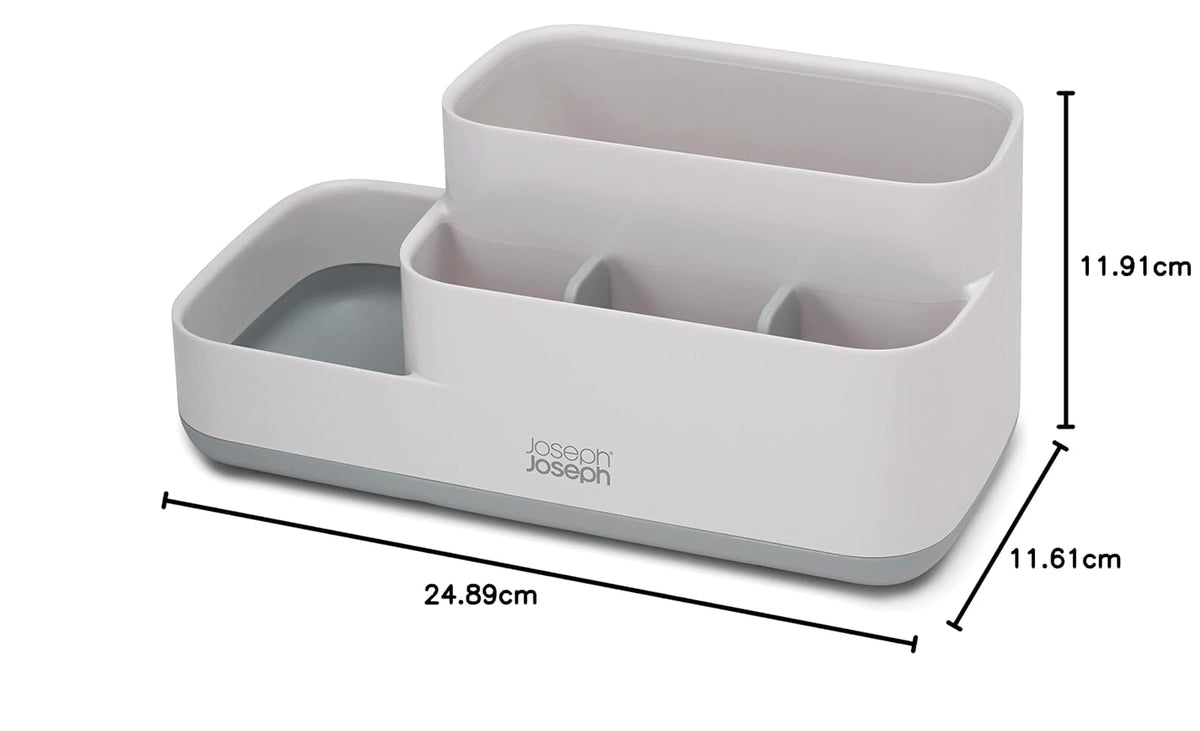 Joseph Joseph Organizador de baño EasyStore (Gris/Blanco)