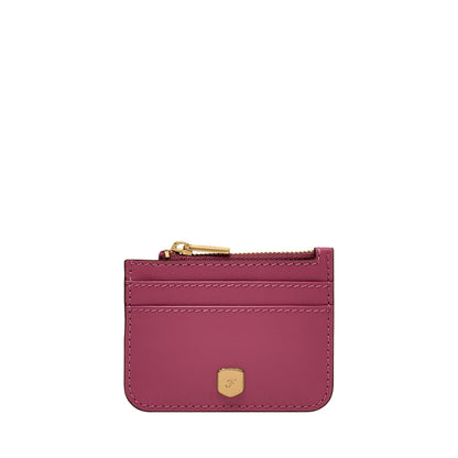 Tarjetero Fossil SL10078658 de piel en color rosa para mujer