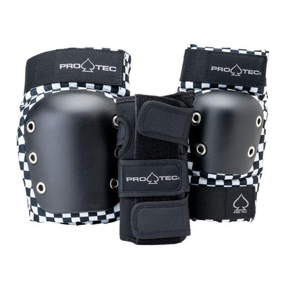 Pro-Tec Street 3-Pack Pad Set - Protective Gear for Skateboarding, Roller Skating, Scooter, Bicycling