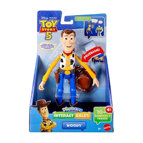 Mattel Pixar Toy Story 5 Figura de Acción Woody parlante de 7 Pulgadas 3+
