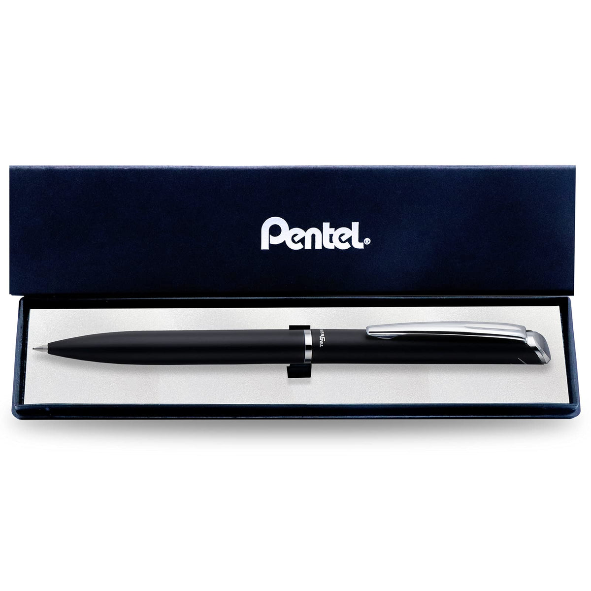 Pentel EnerGel Bolígrafo Tinta Gel 0.7 mm Diseño Ejecutivo con Estuche - negro