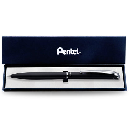 Pentel EnerGel Bolígrafo Tinta Gel 0.7 mm Diseño Ejecutivo con Estuche - negro