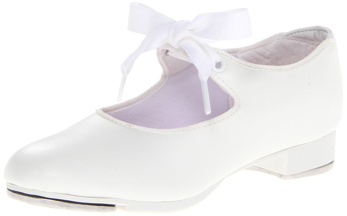 Capezio N625C Jr. Tyette Zapato de Tap Infantil - 7 Narrow Toddler - Blanco