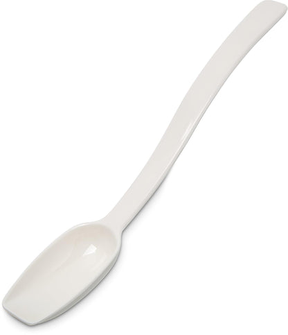 Carlisle 446002 Solid Spoon 0.5 oz, 8", White (Pack of 12)
