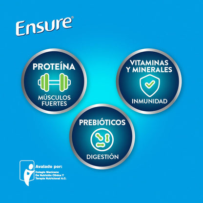 Ensure Clásico Fresa – Formula Nutricional | Polvo 400g | Bebida nutricional que favorece salud muscular y ósea brindando energía constante en formato práctico.