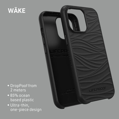 LifeProof Wake Series - Funda para iPhone 13 Pro (Solamente), Color Negro