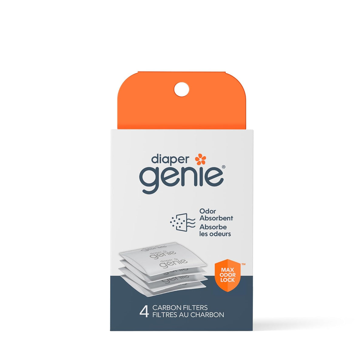Filtros de Carbón Diaper Genie| Paquete de 4 | Compatible con los botes Diaper Genie Complete y Platinum