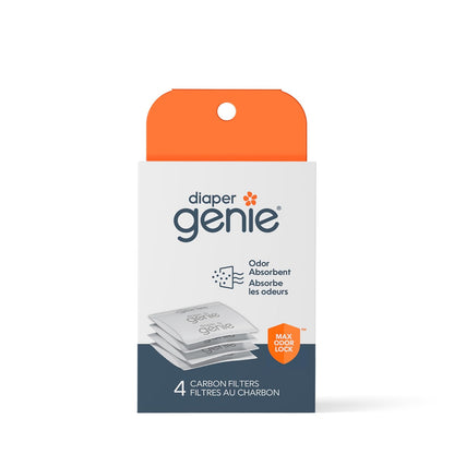 Filtros de Carbón Diaper Genie| Paquete de 4 | Compatible con los botes Diaper Genie Complete y Platinum