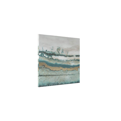 Signature Design by Ashley Furniture Signature Design Praveen Abstract Wall Art – Contemporáneo – Abeto azul y blanco