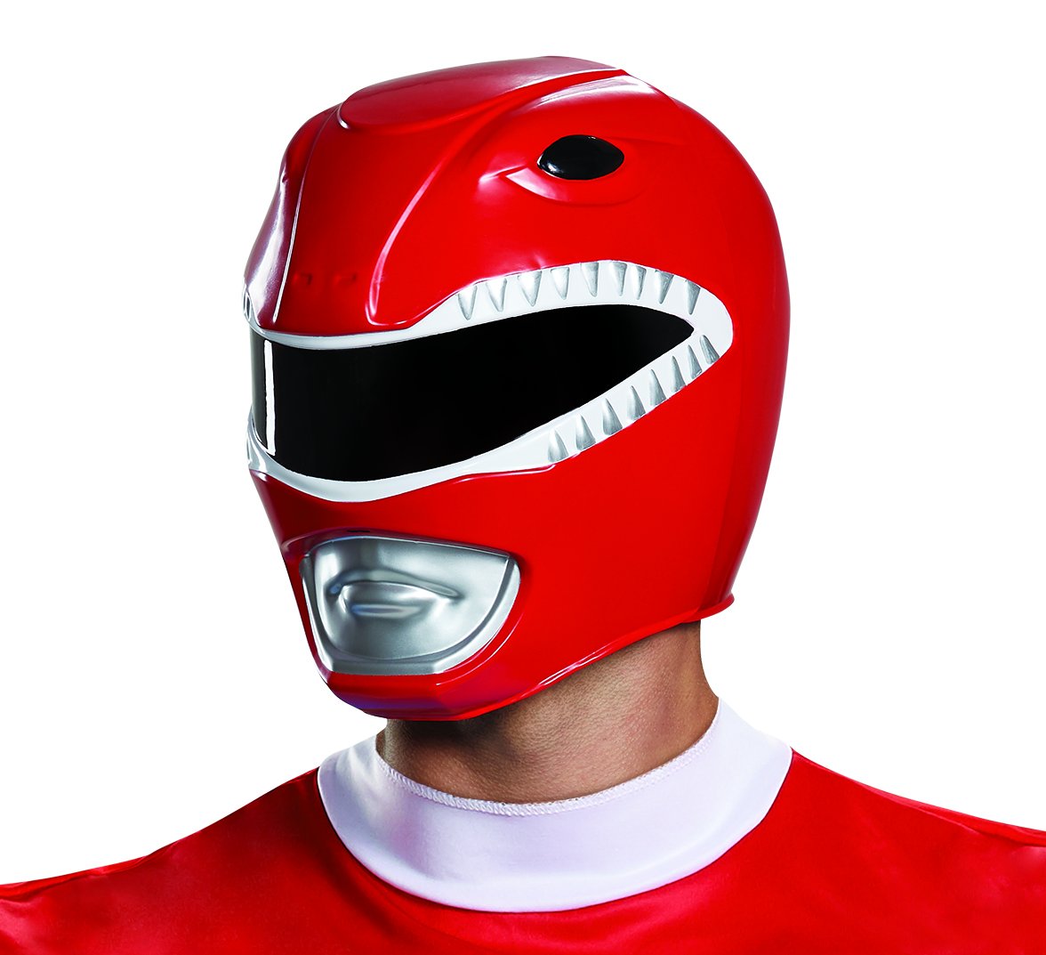 Disguise Men's Red Ranger Adult Helmet