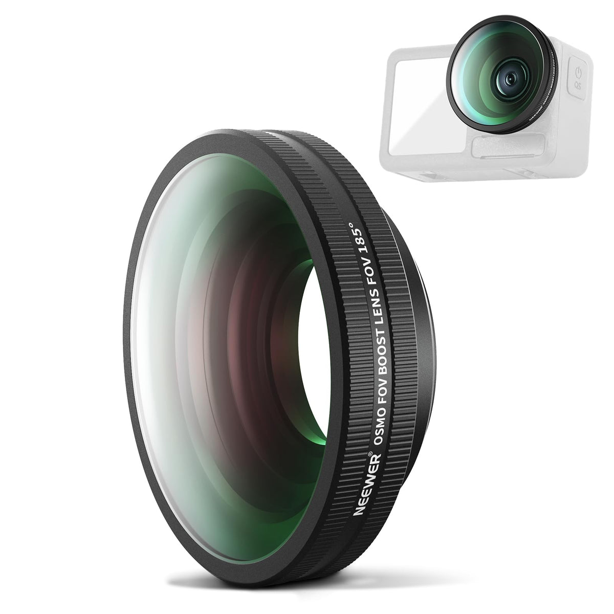 NEEWER Lente Macro 2X para DJI Osmo Action 5 Pro y Action 4 - Lente gran angular de 185°