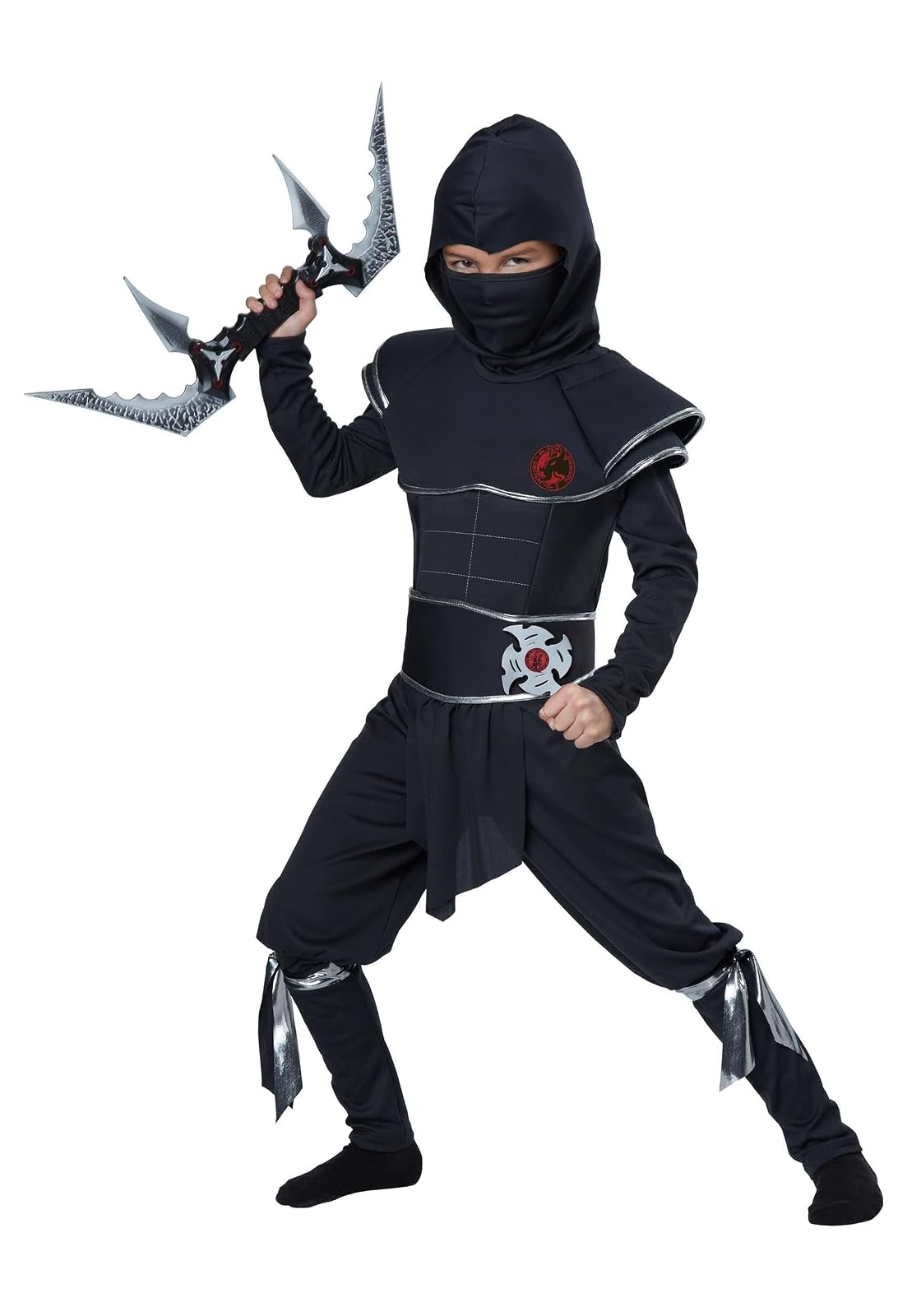Disfraces de California Ninja Warrior – Niño Disfraz, Negro, Pequeño