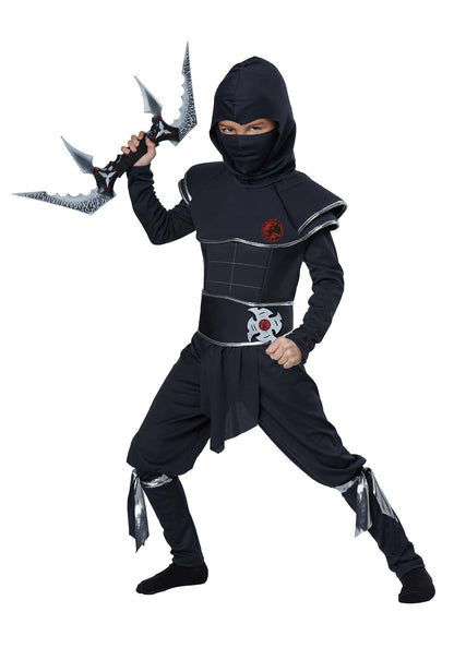 Disfraces de California Ninja Warrior – Niño Disfraz, Negro, Pequeño