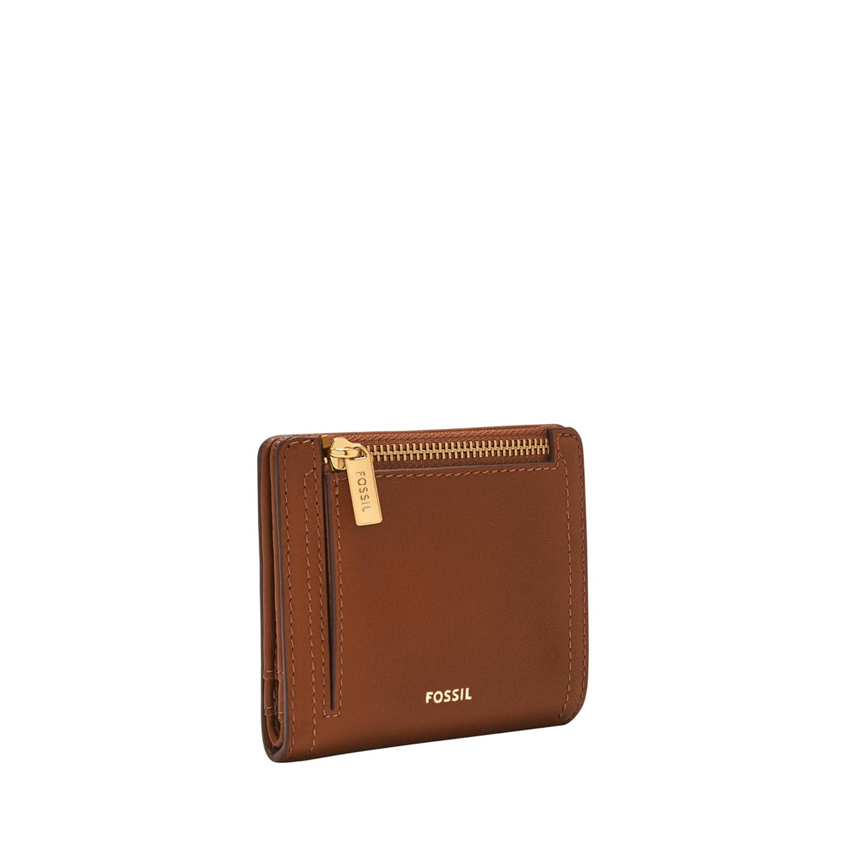 Cartera plegable Fossil Logan de piel en color marrón para mujer