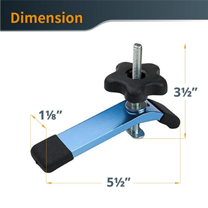 POWERTEC 71168V Abrazadera de Sujeción en T 5-1/2" x 1-1/8" 2 Unidades