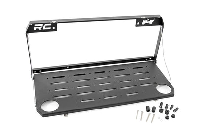 Rough Country Mesa Plegable para portón Trasero 2018-2021 para JL/JLU-10625 2018-2022, Color Negro