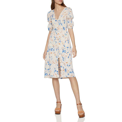 BCBGeneration Spring Floral Smock Dress Vestido Casual Mujer