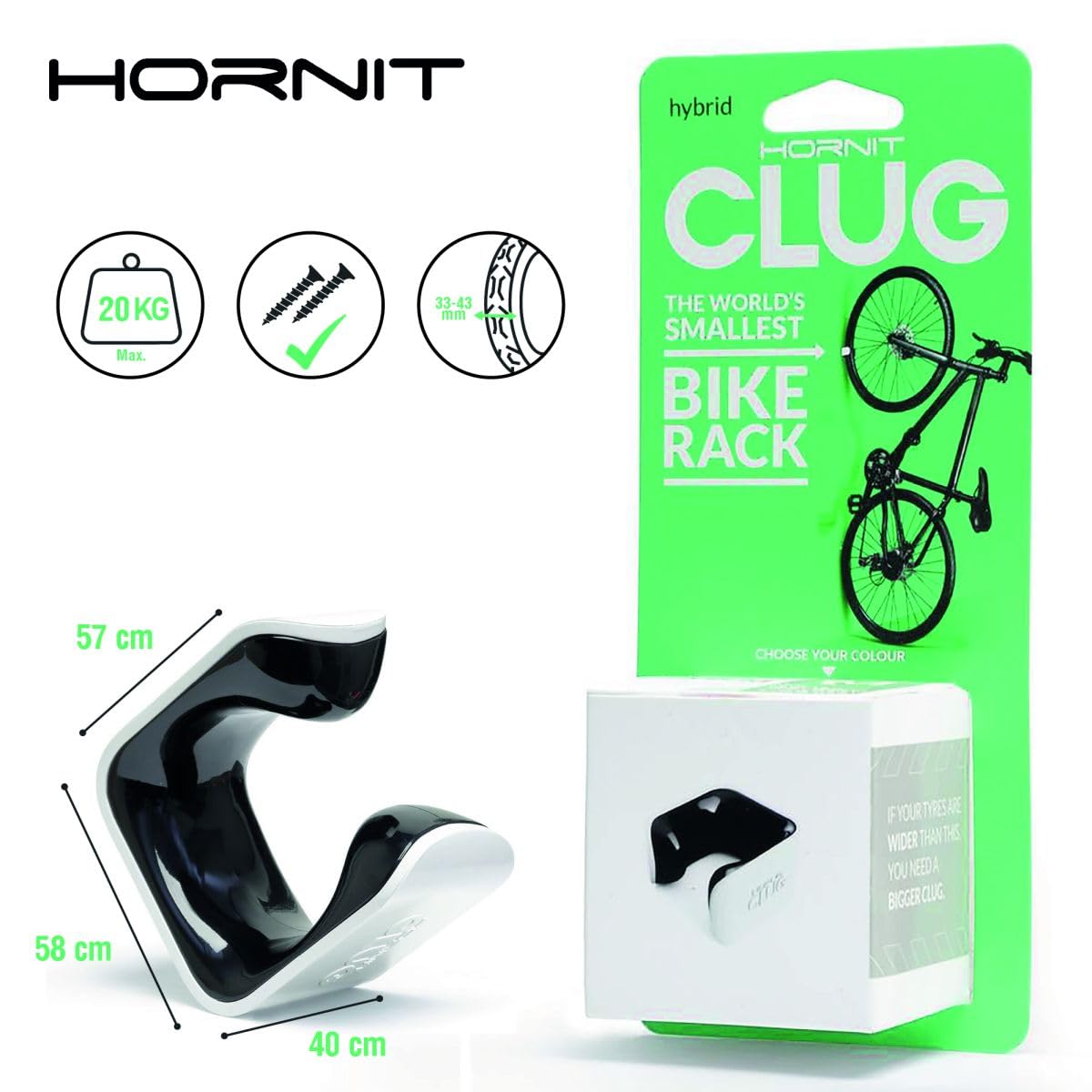 Hornit Soporte para Bicicleta Hibrida 33-43mm