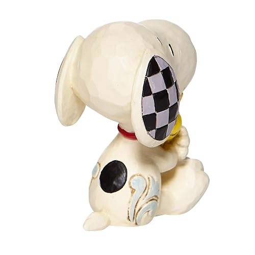 Enesco Peanuts by Jim Shore Snoopy Hugging Woodstock Figura en Miniatura, 2.5 Pulgadas, Multicolor