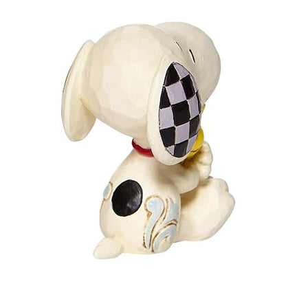Enesco Peanuts by Jim Shore Snoopy Hugging Woodstock Figura en Miniatura, 2.5 Pulgadas, Multicolor