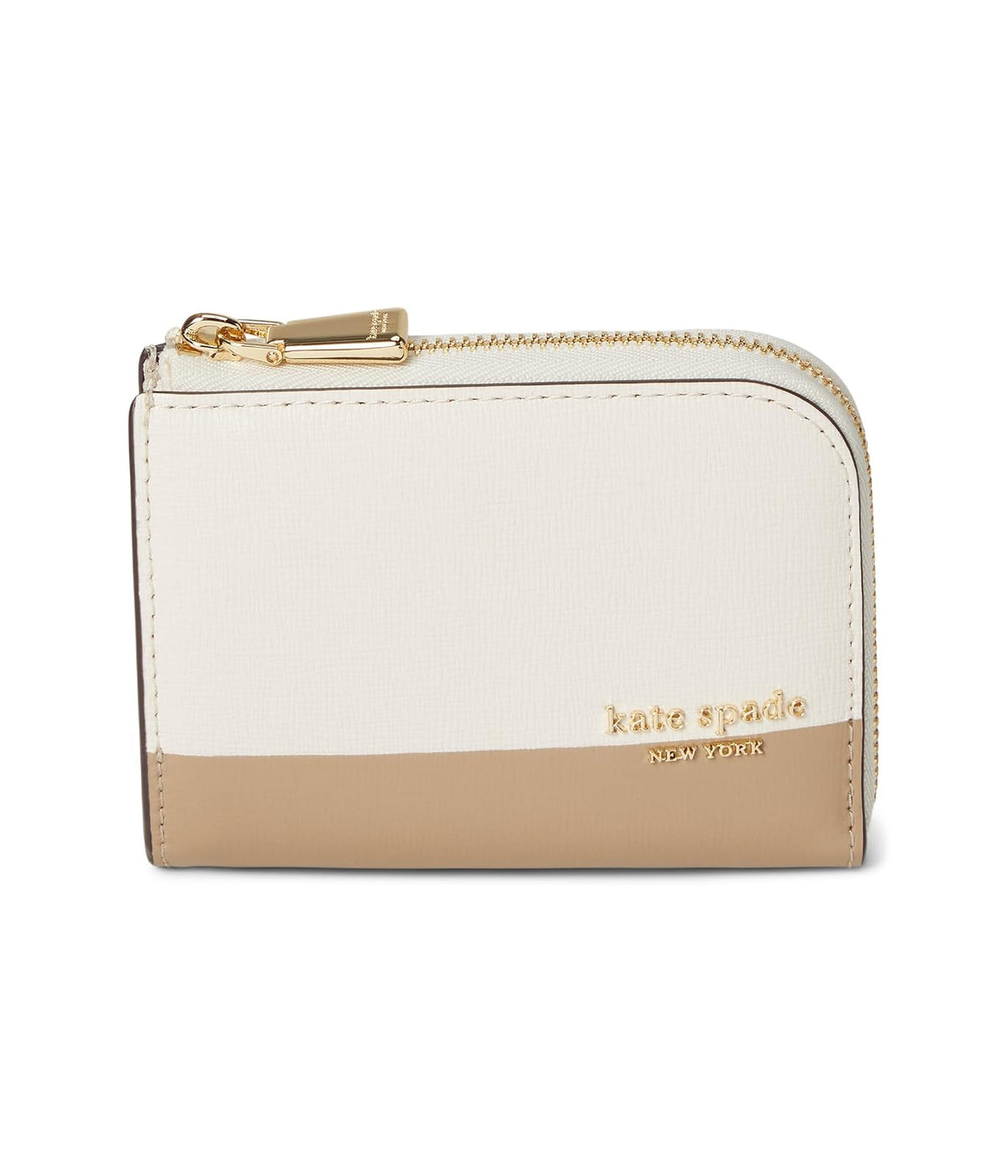 Kate Spade New York Devin Saffiano Funda de piel con cierre, Colorblocked Timeless Taupe, One Size
