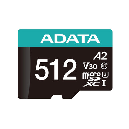 ADATA Premier Pro Tarjeta de Memoria MicroSD de 512GB MicroSDXC/SDCH UHS-I U3 Class 10 (V30S) A2