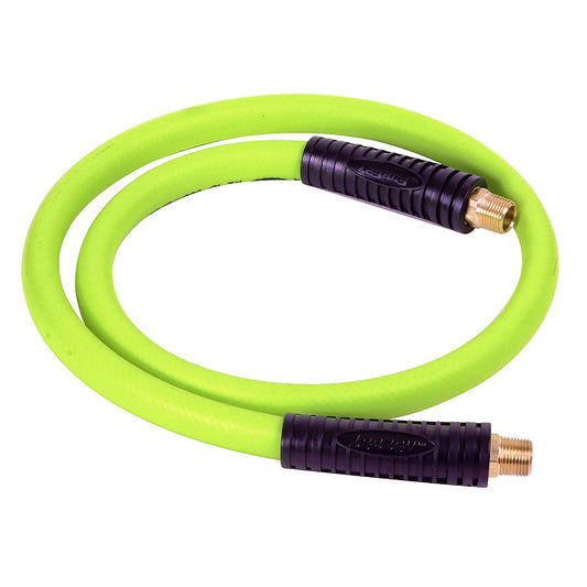 Flexzilla HFZ1204YW3S Manguera de Aire Giratoria 1/2" x 4' ZillaGreen Resistente Ligera Híbrido