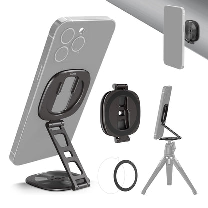 NEEWER - Soporte magnético Doble para teléfono Celular, Soporte de trípode con Rosca de 1/4 Pulgadas y Soporte para Zapato fría, Compatible con MagSafe iPhone, Samsung Android para grabación de Video
