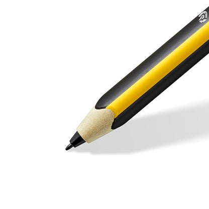 STAEDTLER Noris Jumbo 180J 22. EMR Stylus con Borrador Suave. para Escribir, Dibujar y borrar en Pantallas EMR, Amarillo-Negro (Comprobar compatibilidad)