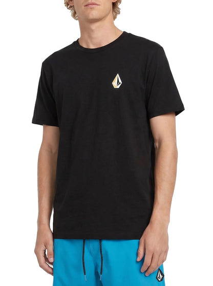 Volcom Playera de Manga Corta Blaquedout Camiseta para Hombre - Negro - M