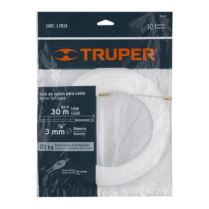 Truper GNY-30, Guía de nylon para cable 30 m