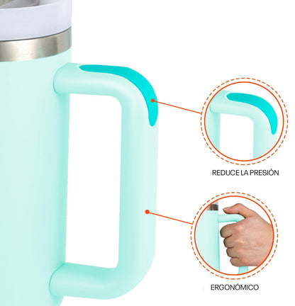 Reebok Vaso con funda y estuche Verde 1200 ML