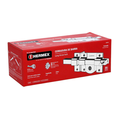 Hermex CB-45I, Cerradura de barra libre, izquierda
