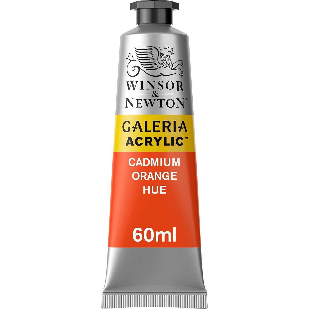 Winsor & Newton Galeria Pintura Acrílica, Tubo de 60 ml - Naranja (Cadmium Orange Hue 090) - Tubo de 60 ml