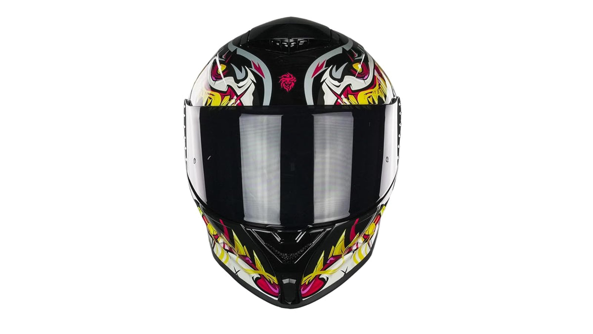 KOV Casco Buster SKUALO Negro Integral para Moto Certificado Dot