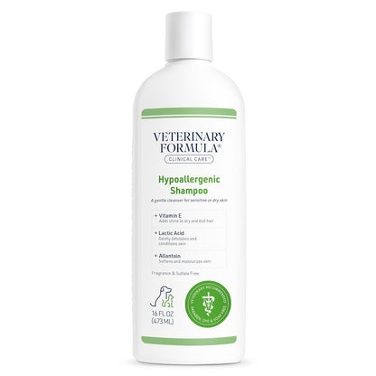 Synergylabs Veterinary Formula Clinical Care Hypoallergenic Shampoo for Dogs and Cats; 16 fl. oz.