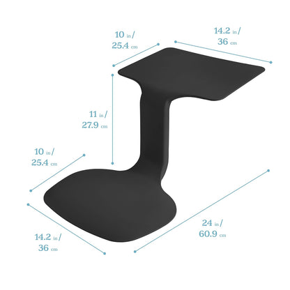 ECR4Kids The Surf - computadora de regazo portátil, asiento flexible, negro, paquete de 10