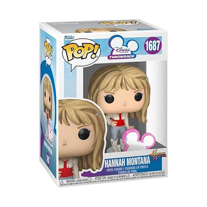 Funko Pop! Disney: Hannah Montana - Hannah with Disney Icon | Mercancía Oficial - Figura de Vinilo Coleccionable para Decoración - Regalo de Cumpleaños para Fans