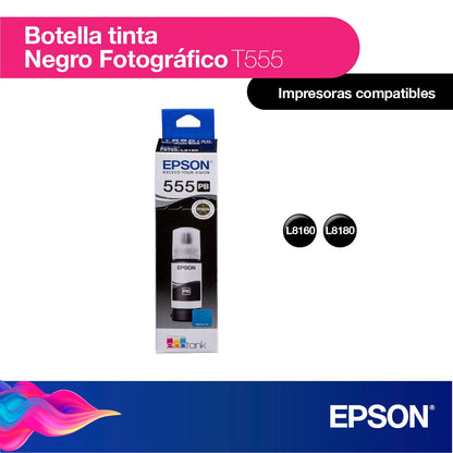 Epson Ecofit Botella de Tinta Pigmentada Color Negro T554