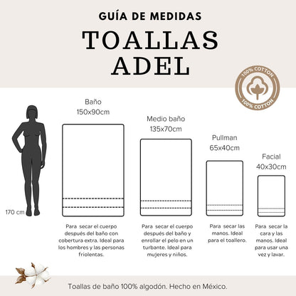 Toalla Adel Rizo Baño Turquesa