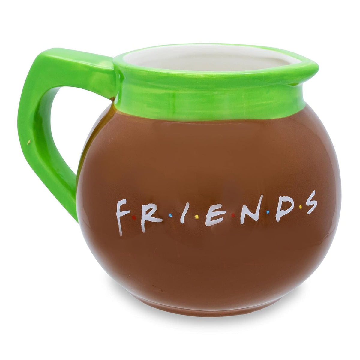 Silver Buffalo Friends Central Perk - Cafetera de cerámica 3D esculpida taza, 20 onzas