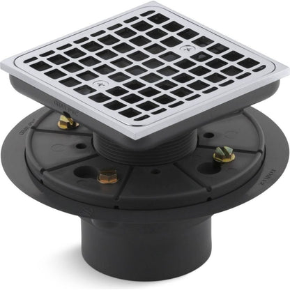 Kohler K-9136-CP - Drenaje de ducha con diseño cuadrado, cromo pulido