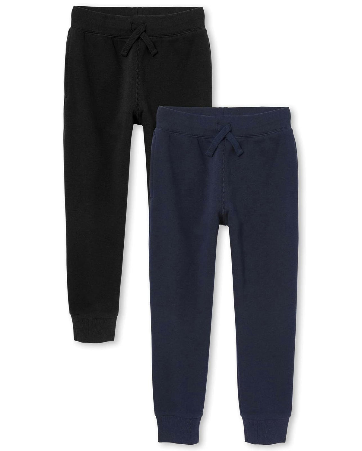 The Children's Place Pantalones Deportivos de Forro Polar para niños, Paquete de 2 Pantalones para Niños