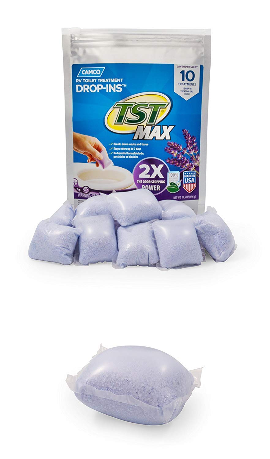 Camco TST Ultra Concentrado, Lavanda, 10 Pack - MAX Strength