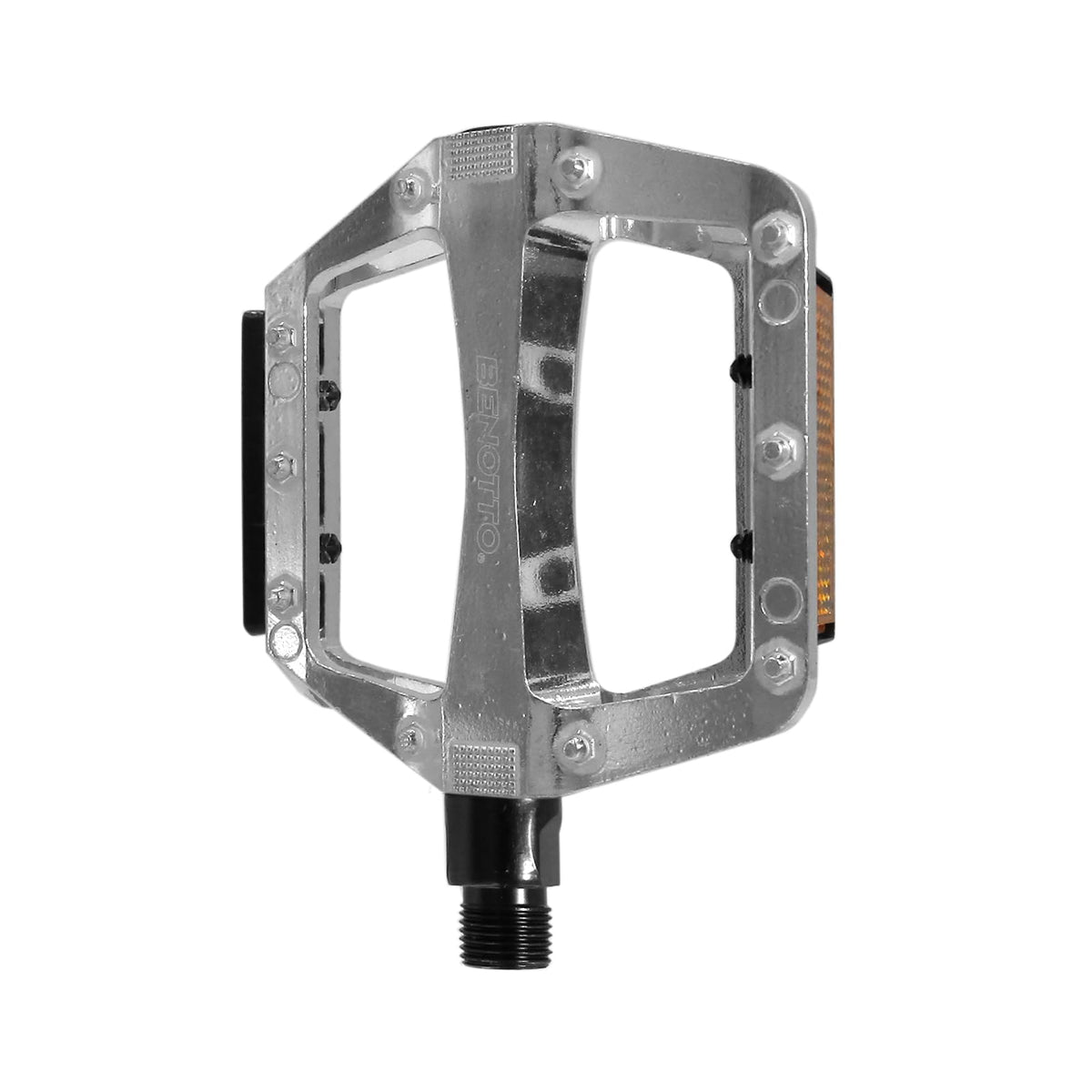 Benotto Pedal NWL-222 9/16 con Reflejantes Aluminio C:Plata