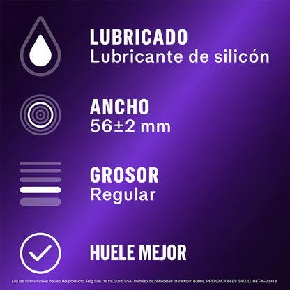 Sico Clímax Mutuo Condones de hule látex natural con benzocaína cartera con 9 piezas