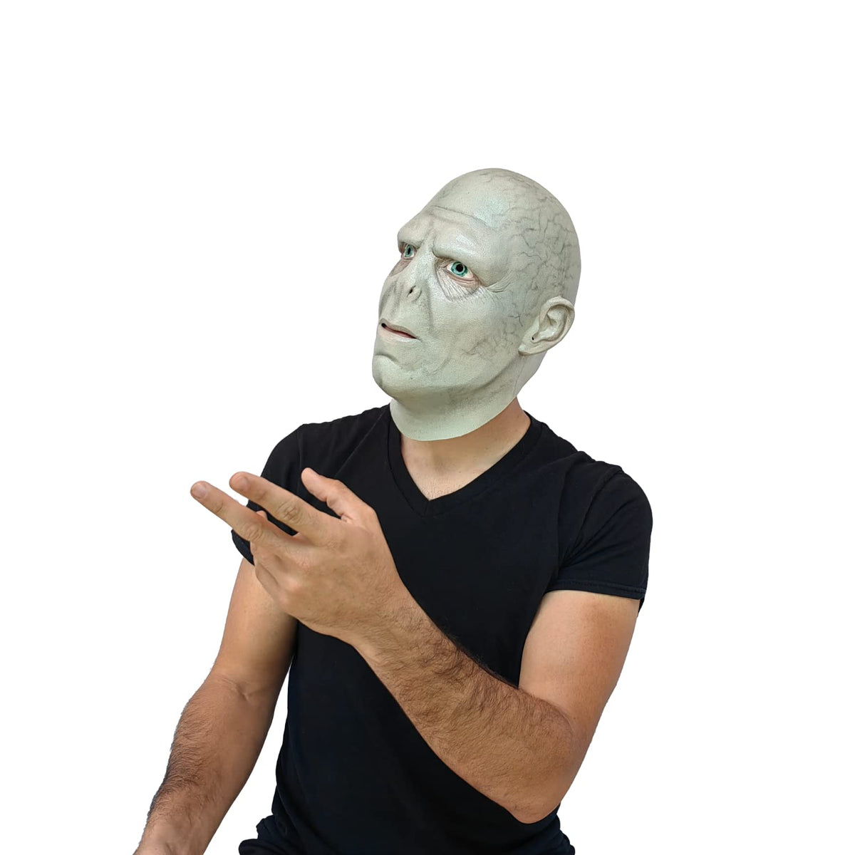 REV Voldemort, Máscara Original de Lord Voldemort de la película de Harry Potter, Máscaras del Mago Tenebroso Tom Ryddle Ideal para Halloween, Fiestas de Disfraces y Colección